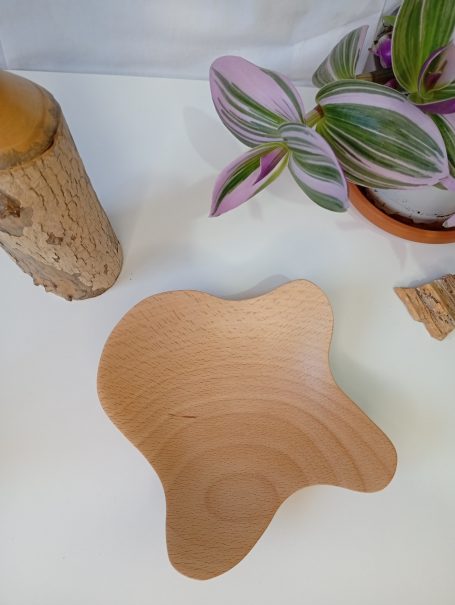 Cuenco de forma orgánica de Haya