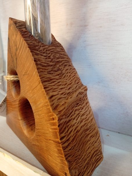 Jarrón Artesanal de Encina (wood base)